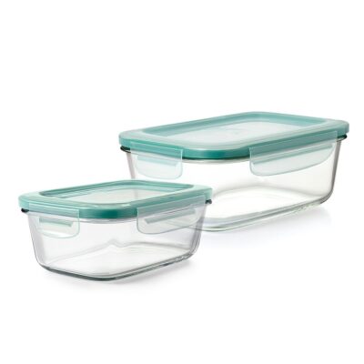 Smart Seal Glass Container Bundle with 8 cup and 3.5 cup containers