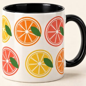 Citrus Grove Accent Mug – detail