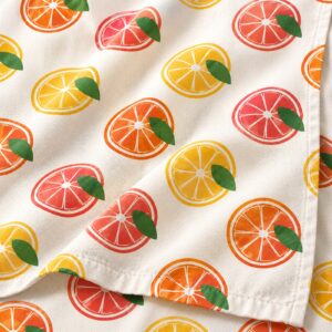 Citrus Grove Cotton Tea Towel – detail