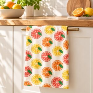 Citrus Grove Microfiber Tea Towel – kitchen setting