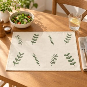 Herb Garden Cotton Placemat – kitchen setting