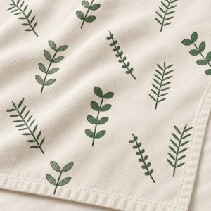Herb Garden Cotton Tea Towel – detail