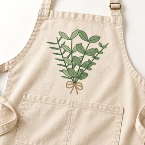 Herb Garden Pocket Apron – detail