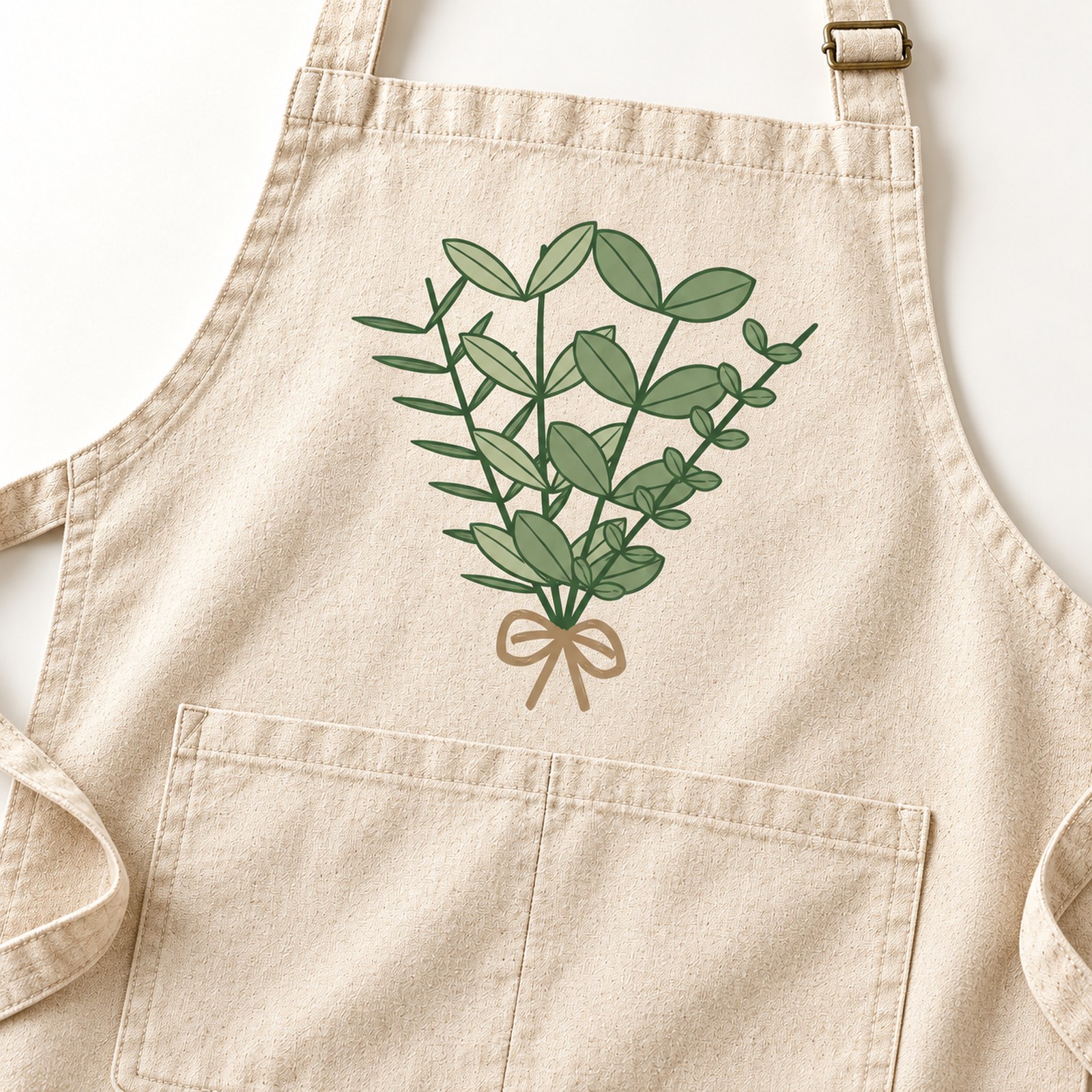 Herb Garden Pocket Apron – detail