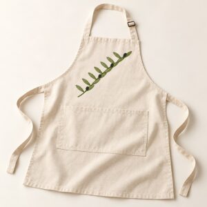 Olive Branch Pocket Apron – Natural