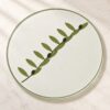 Olive Branch Round Glass Cutting Board