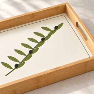 Olive Branch Serving Tray – detail