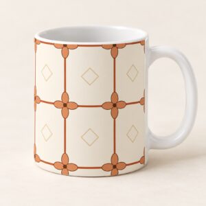 Terracotta Tile Ceramic Mug, 11 oz