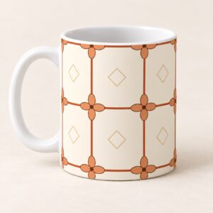Terracotta Tile Ceramic Mug, 11 oz – detail