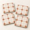 Terracotta Tile Coaster Set of 4