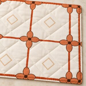 Terracotta Tile Quilted Placemat – detail